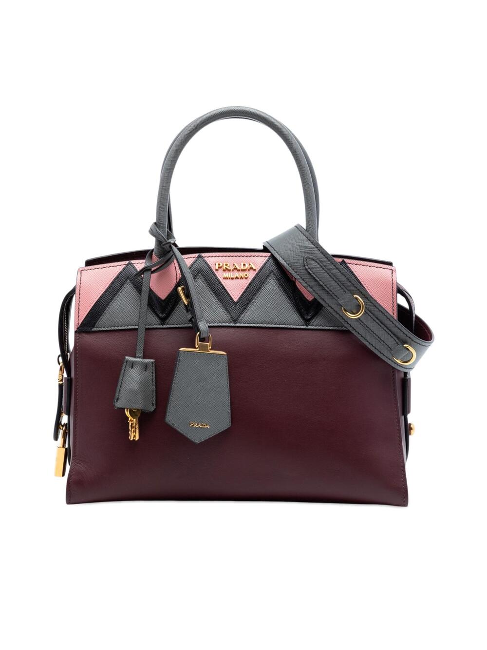 Prada Medium Saffiano Trimmed City Calf #344483P89B